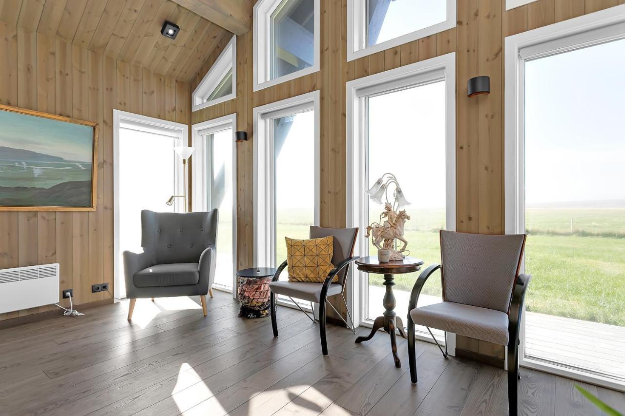 Luxury Country Cottage With 360° Mountain View Brautarholt Exteriör bild